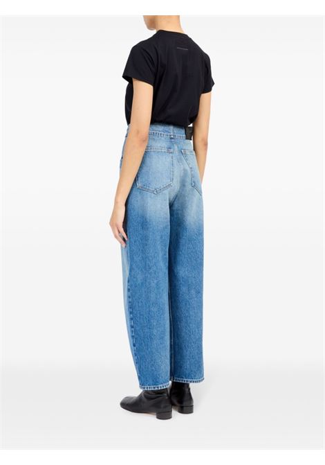 Blue button-up straight jeans Mm6 maison margiela - women MM6 MAISON MARGIELA | S52LA0235M30018965